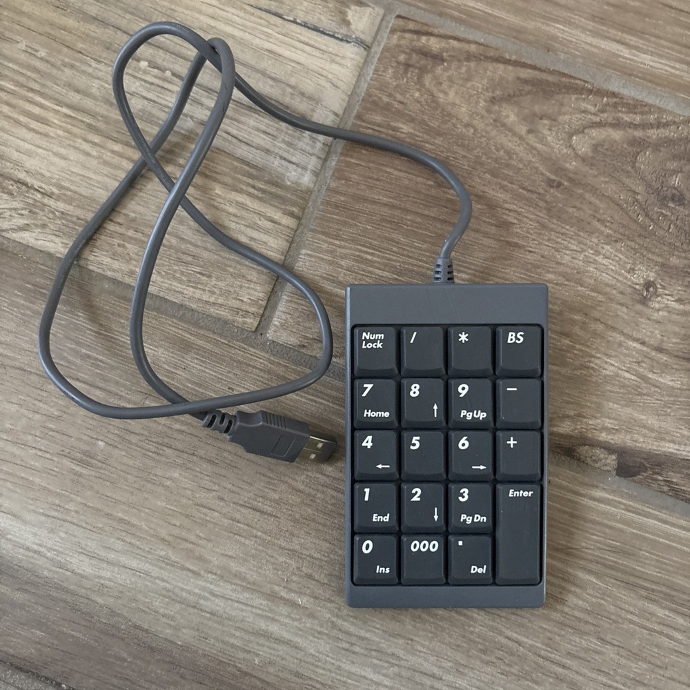 Fellowes USB Numeric‎ Keypad Number Key Pad Model KU-9925 P/N 99193 (Used)
